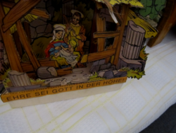 Vintage karton 3 D dioramas betlehem