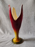 HATALMAS DRAGAN DROBNJAK ÜVEG TULIPÁN VÁZA  / 37 CM!