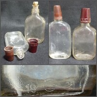 Retro 2 db rumos laposüveg ,bakelit tetőpohárral  200 ml