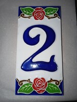 KERÁMIA HÁZSZÁM : '2 ' - Art&Decoration