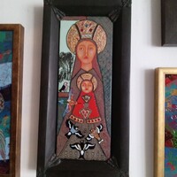 KÁTAI MIHÁLY - Madonna....Tűzzománc kép!