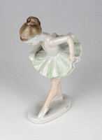 1X973 Régi Hollóházi porcelán balerina figura 13 cm