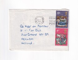 KA:99 Karácsonyi üdv.kártya-képeslap borítékban 1970 szép bélyeggel!