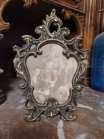 Antik réz fénykép tartó