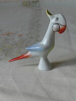 Hollóházi porcelán papagáj
