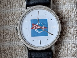 Schöller retro advertising watch – quartz wristwatch, rare advertising item