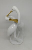 Hollóházi porcelán Art deco kanalas gémek!