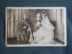 Képeslap, IV. Károly magyar király és felesége,Zita királyné,katona levél,vöröskereszt kiadás,1918-