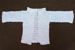 Régi horgolt csecsemő rékli