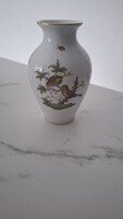 Herendi  porcelán Rothschild mintás váza 15cm