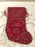 KARÁCSONYI ZSÁK - LINDT - BÁRSONY - 21 x 16 cm - HIBÁTLAN