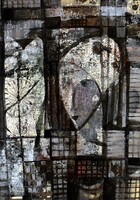 Gyarmathy Tihamér (1915 - 2005): LÁNY PORTRÉ KERÉK MOTÍVUMMAL