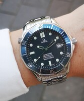 Omega Seamaster Professional 300M Chronometer „James Bond”- Tiktakwatch szervizkártyával,garanciával