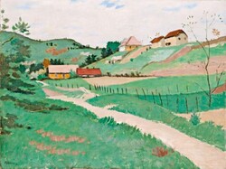 FÉNYES ADOLF (1867-1945): A völgy 45,5*60,5 cm olaj-vászon