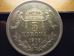 Ferenc József ezüst 5 korona 1908 KB eladó