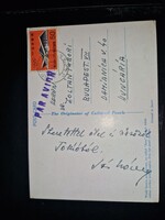 1964, Sós Károly labdarúgó, szövetségi kapitány képeslapja a tokiói olimpiai faluból