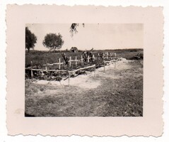 II. világháborús katona témájú eredeti fotó, német katona sírok