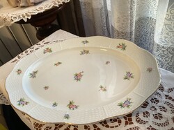 Herendi Eton mintás porcelán sültes tál