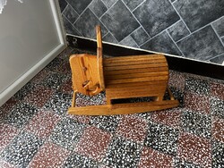 Fa hinta elefánt vintage játék