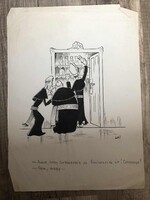 Egri László grafika - Papok
