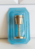 KIÁRUSÍTÁS - Vintage mini réz kupa, pohár - bababútor, babaházi kiegészítő, miniatűr, játék