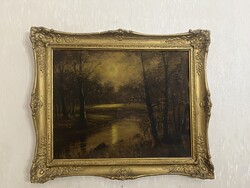 Csókfalvy Raffay Sándor festmény aláírással