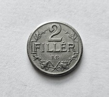 Vas 2 Fillér 1918.