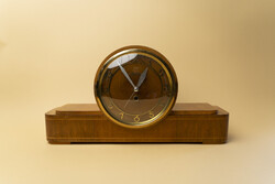 Art Deco MOM Kandalló Óra / Quartz Szerkezettel / Retró / Régi