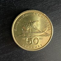 Görögország (Greece) - 50 drachmas 1990 coin