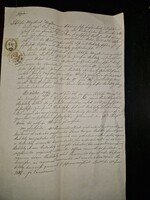 1827, Buda, német nyelvű irat okmánybélyeggel
