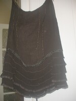 Zara 100% selyem szoknya, barna L