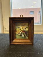 Miniatűr mediterrán hangulatú tájkép