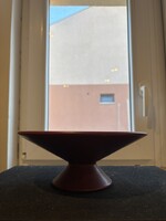 Lakkozott (gyümölcsös) kerámia tál