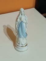 Szűz Mária porcelán szobor. 13 cm.