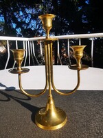 HÁROMÁGÚ RÉZ GYERTYATARTÓ