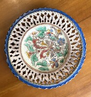 BOZSIK KÁLMÁN KUNSZENTMÁRTONI KERÁMIA, ÁTTÖRT, NÉPI FALITÁNYÉR 31.5 X 3.5 CM