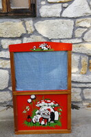 Antik retro bábjátékos paraván