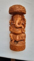 Fából faragott Ganesha szobor Indiából