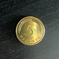 Németország (Germany) - 5 pfennig - 1982 coin