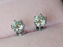 Moissanit gyémánt  0.5 ct 925 ezüst fülbevaló