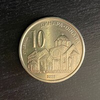 Szerbia (Serbia) - 10 dinar 2003 coin