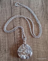 Régi Finn modernista ezüst medál lánccal