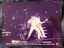 1986 QUEEN EGYÜTTES FREDDIE MERCURY BUDAPEST KORABELI JELZETT EZÜST ZSELATINOS MOZI KIRAKAT FOTÓ REK