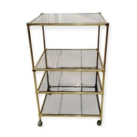 Vintage Hollywood ragency stílusú gurulós polc - 05752