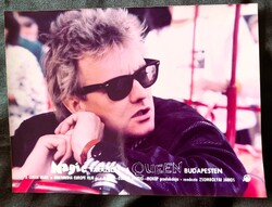 1986 QUEEN EGYÜTTES ROGER TAYLOR BUDAPEST KORABELI JELZETT EZÜST ZSELATINOS MOZI KIRAKAT FOTÓ REK