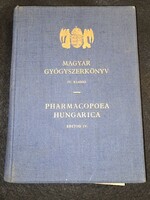 Magyar Gyógyszerkönyv 1934 IV. kiadás Nagy István Foktő