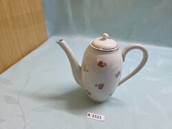 A1521 Zsolnay virág mintás kávé kiöntő 17 cm
