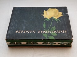 Díszdoboz Budapesti Csokoládégyár bonbonos doboz retro