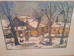 Gácsi Mihály (1926-1987) Tél A Tabánban