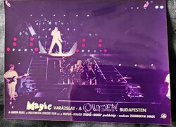 1986 QUEEN EGYÜTTES FREDDIE MERCURY BUDAPEST KORABELI JELZETT EZÜST ZSELATINOS MOZI KIRAKAT FOTÓ REK